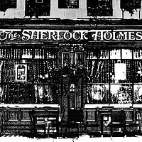 Buy canvas prints of The Sherlock Holmes Pub Art by David Pyatt