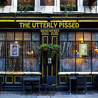 Buy canvas prints of The Utterly Pissed Pub by David Pyatt