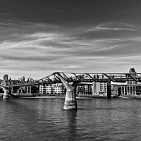 Buy canvas prints of The Millennium Bridge by David Pyatt