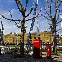 Buy canvas prints of Post Box Phone box by David Pyatt