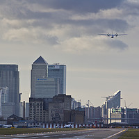 Buy canvas prints of London City Airport by David Pyatt