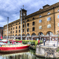 Buy canvas prints of St Katherines Dock London by David Pyatt