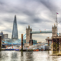 Buy canvas prints of River Thames View by David Pyatt