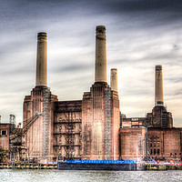 Buy canvas prints of Battersea Power-Station London by David Pyatt