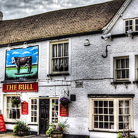 Buy canvas prints of The Bull Pub Theydon Bois Essex by David Pyatt