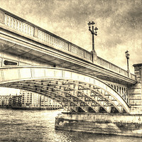 Buy canvas prints of Southwark Bridge London by David Pyatt