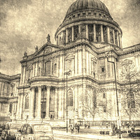 Buy canvas prints of St Pauls Cathedral London by David Pyatt