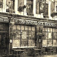 Buy canvas prints of The Sherlock Holmes Pub by David Pyatt
