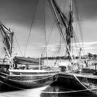 Buy canvas prints of Thames sailing barges Maldon by David Pyatt