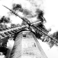 Buy canvas prints of Upminster Windmill Art by David Pyatt