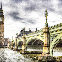 Buy canvas prints of Westminster Bridge London Art by David Pyatt