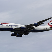 Buy canvas prints of British Airways Boeing 747 by David Pyatt