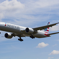 Buy canvas prints of American Airlines Boeing 777 by David Pyatt