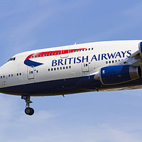 Buy canvas prints of British Airways Boeing 747 by David Pyatt