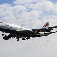 Buy canvas prints of British Airways Boeing 747 by David Pyatt