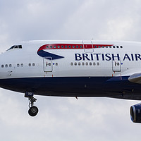 Buy canvas prints of  British Airways Boeing 747 by David Pyatt