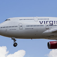 Buy canvas prints of Virgin Atlantic Boeing 747 by David Pyatt