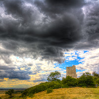 Buy canvas prints of Storm Over The Castle by David Pyatt