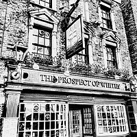Buy canvas prints of The Prospect Of Whitby Pub London Art by David Pyatt