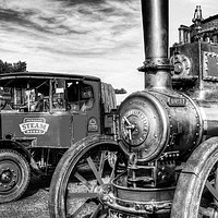 Buy canvas prints of Steam Lorry And Traction Engine by David Pyatt