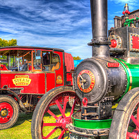 Buy canvas prints of Traction Engine and Steam Lorry by David Pyatt