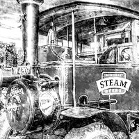 Buy canvas prints of Foden Steam Lorry Vintage by David Pyatt