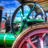 Buy canvas prints of Clayton and Shuttleworth Traction engine by David Pyatt