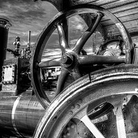 Buy canvas prints of Clayton and Shuttleworth Traction engine by David Pyatt