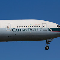 Buy canvas prints of Cathay Pacific Boeing 777 by David Pyatt