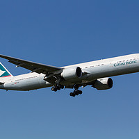 Buy canvas prints of Cathay Pacific Boeing 777 by David Pyatt