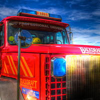 Buy canvas prints of  Backdraft Fire Truck by David Pyatt