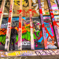 Buy canvas prints of Leake Street Graffiti Artist  by David Pyatt