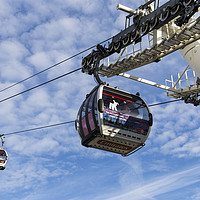 Buy canvas prints of Greenwich London Cable Car  by David Pyatt