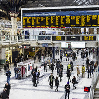 Buy canvas prints of London Train Station Art by David Pyatt