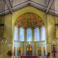 Buy canvas prints of St George In The East Church London by David Pyatt