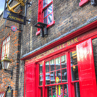 Buy canvas prints of The Anchor Pub London by David Pyatt