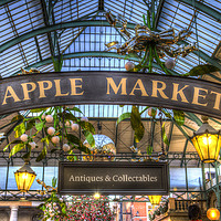 Buy canvas prints of The Apple Market Covent Garden London by David Pyatt