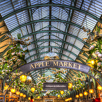 Buy canvas prints of The Apple Market Covent Garden London by David Pyatt