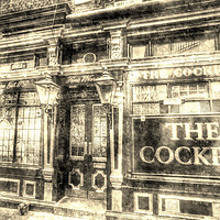 Buy canvas prints of The Cockpit Pub London Vintage by David Pyatt
