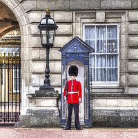 Buy canvas prints of Buckingham Palace Queens Guard Art by David Pyatt