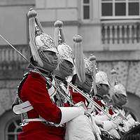 Buy canvas prints of Household Cavalry Changing Of The Guard by David Pyatt