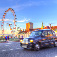 Buy canvas prints of Westminster Bridge And The London Eye by David Pyatt