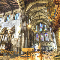 Buy canvas prints of Rochester Cathedral Art by David Pyatt