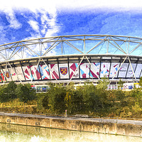 Buy canvas prints of West Ham Olympic Stadium London Art by David Pyatt