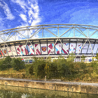 Buy canvas prints of West Ham FC Stadium London Art by David Pyatt