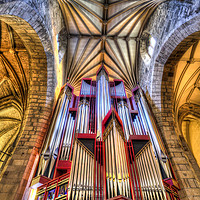 Buy canvas prints of St Giles Edinburgh Cathedral Organ by David Pyatt