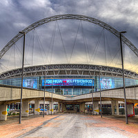 Buy canvas prints of Wembley Stadium London by David Pyatt