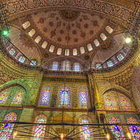 Buy canvas prints of The Blue Mosque Istanbul by David Pyatt
