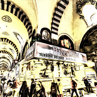 Buy canvas prints of Spice Bazaar Istanbul Art by David Pyatt
