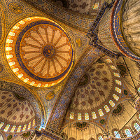 Buy canvas prints of The Blue Mosque Istanbul  by David Pyatt